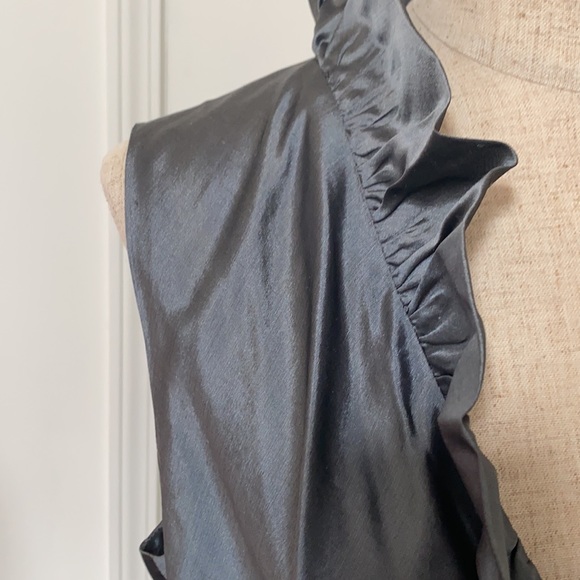 NWT!! Elizabeth Gillett Silk Taffeta Wrap Top - Picture 6 of 8